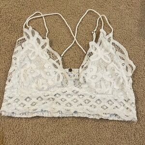 White lace Free people bralette